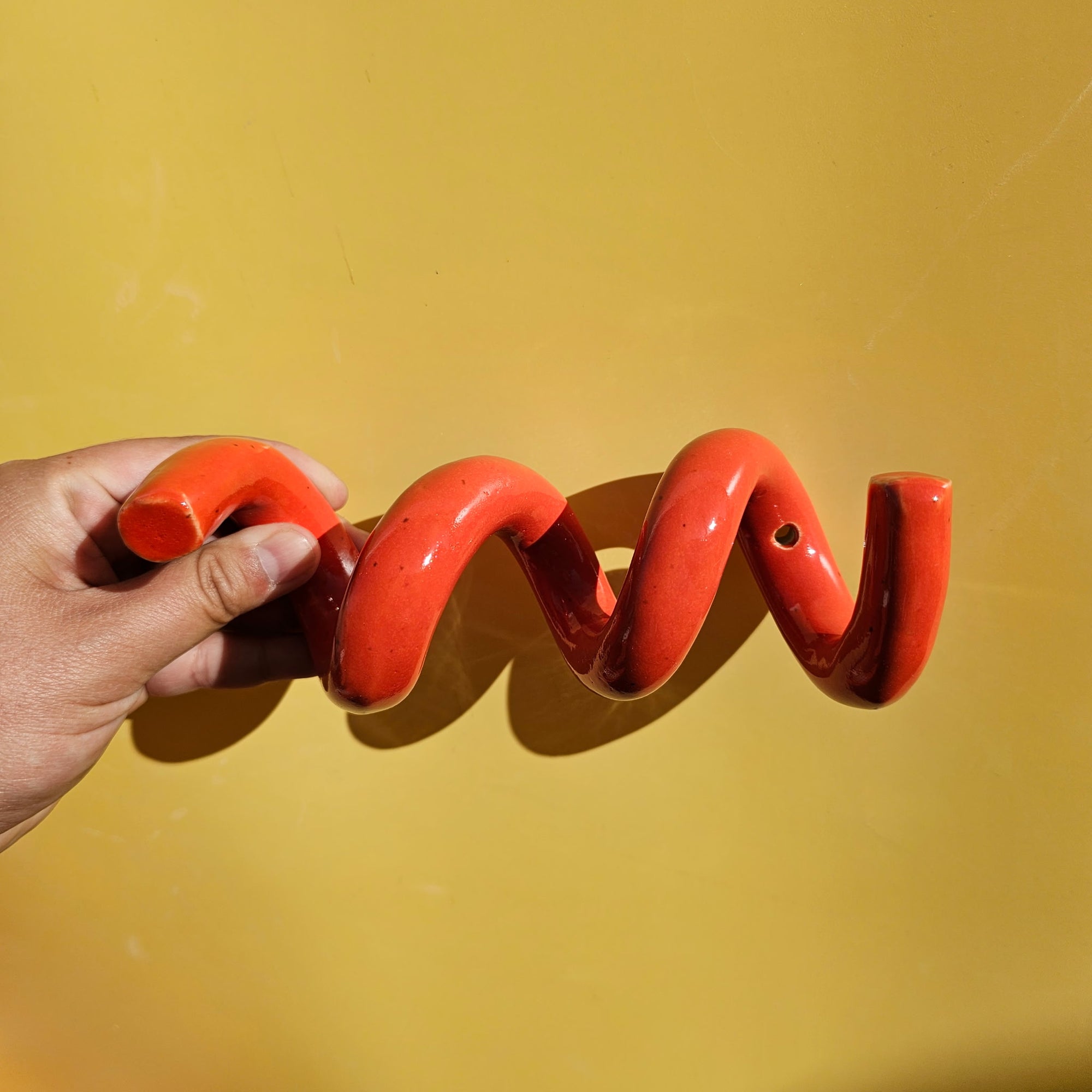 CHERRY LIGHT SPECKLE TWISTY LARGE WALL HANGER