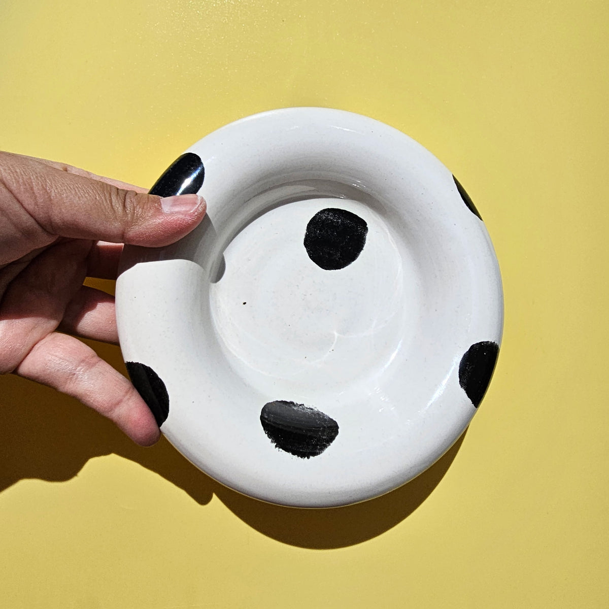 NOIR POKA DOT BUBBLE DISH!