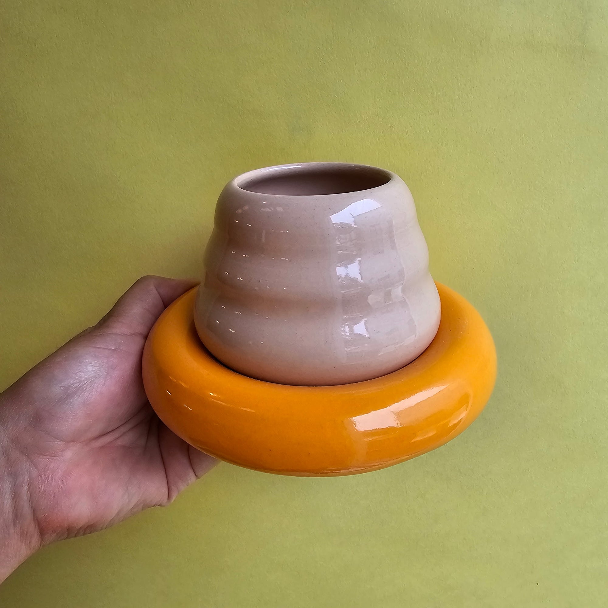 BLUSH CHUBBY CUP AND SAUCER
