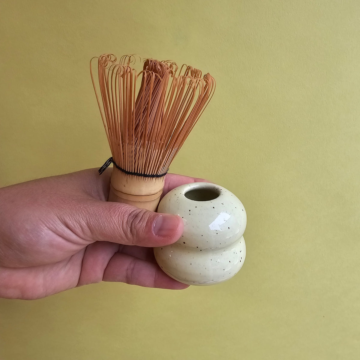 LEMON SPECKLED MATCHA WHISK HOLDER