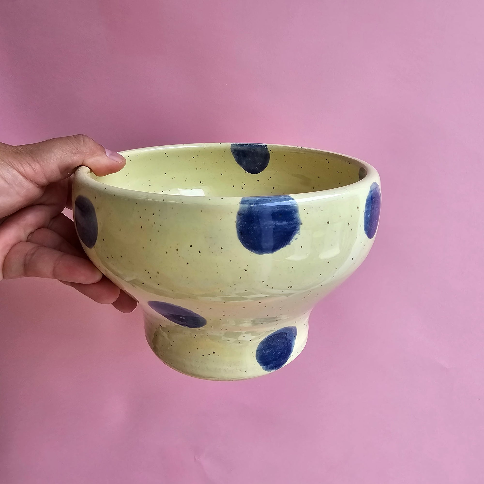 BLUEBERRY LEMONADE SPECKLED BOWL