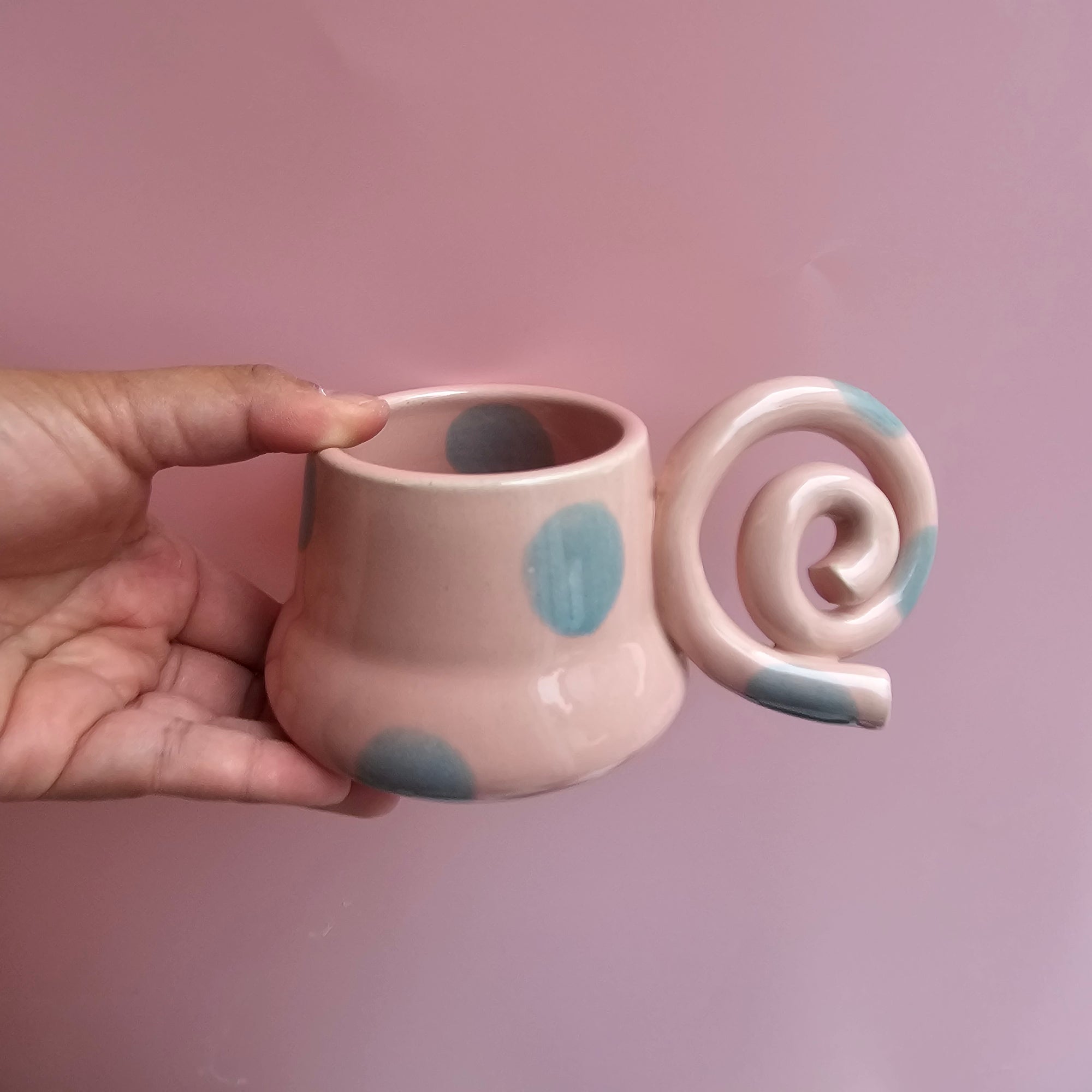 *SECONDS* COTTON CANDY MUG DOTS