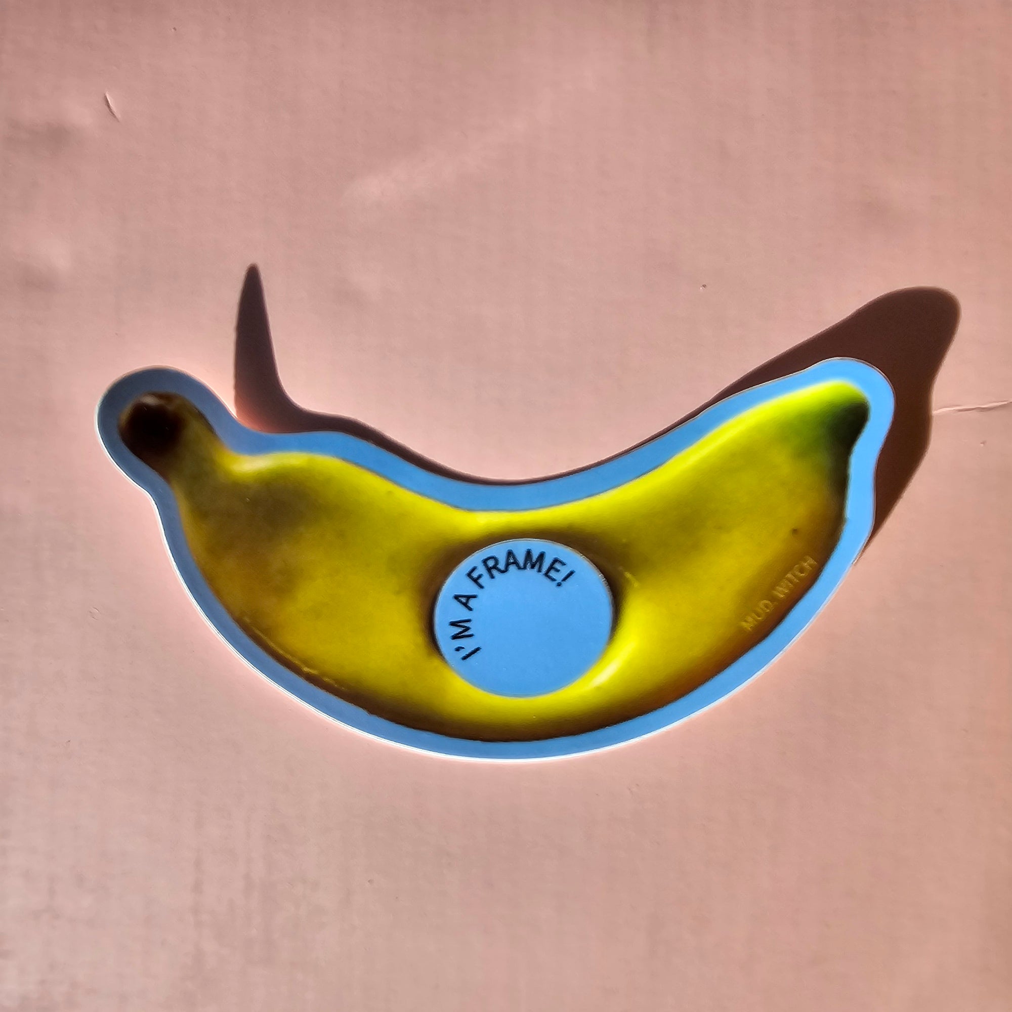 LARGE BANANA MINI FRAME STICKER • PUT YOUR OWN PICTURES IN A STICKER