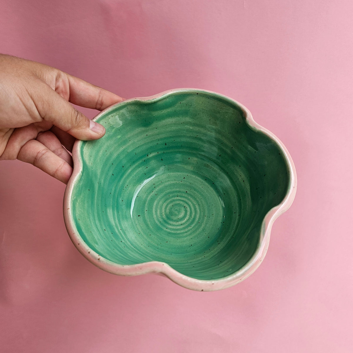 PINKY LAKE FLOWER RAMEN BOWL