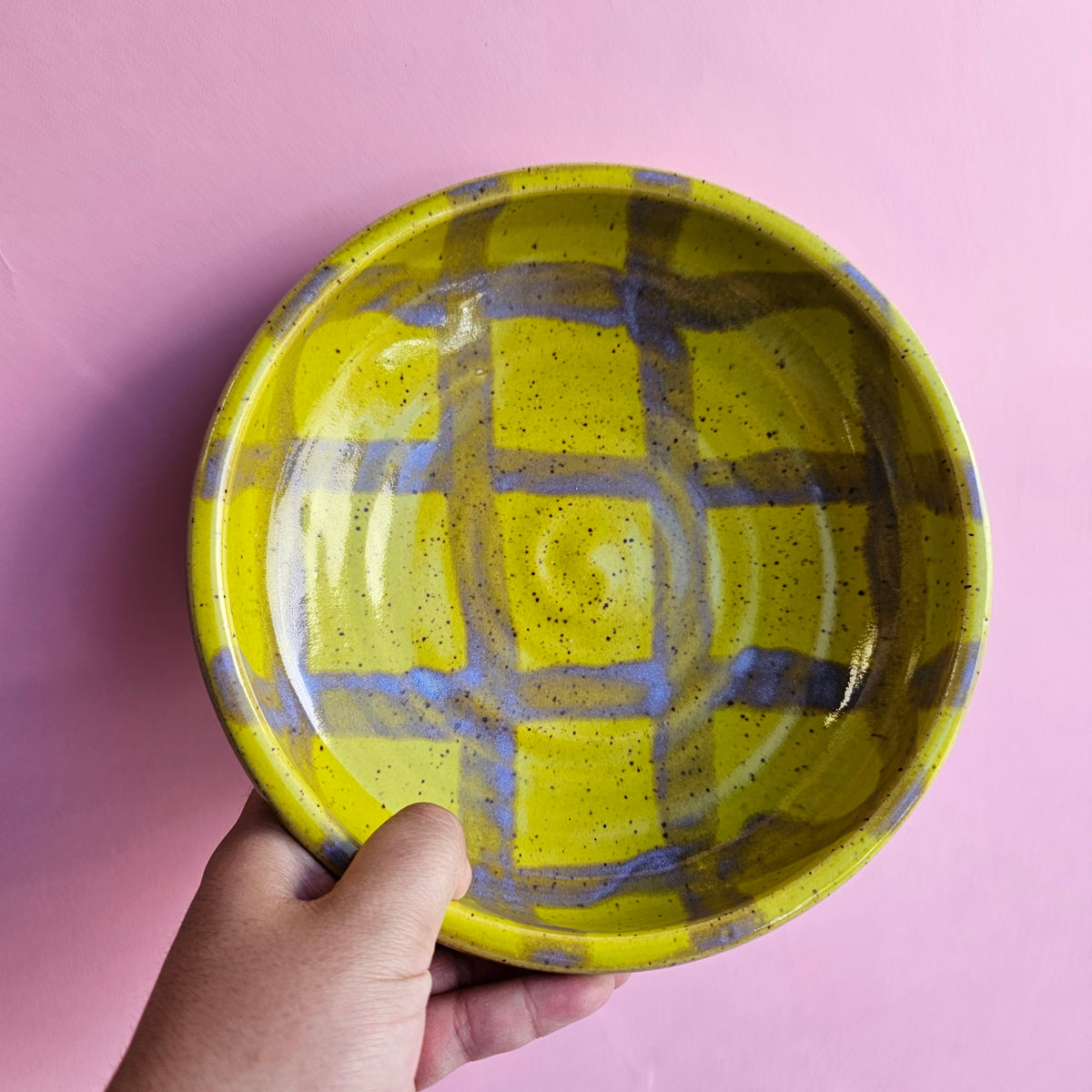 HEIRLOOM SPECKLED PLATE BOWL