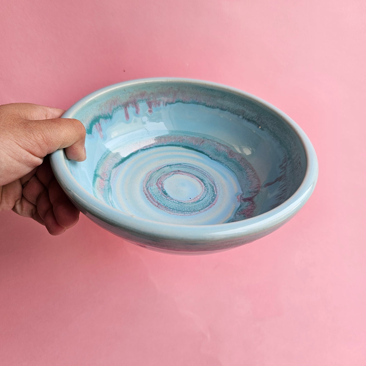 BLUE BEAN PLATE BOWL