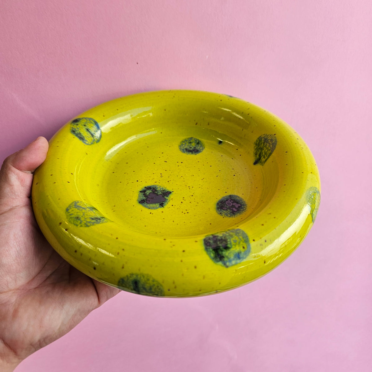 EDEMAME SPECKLED SPOTS BUBBLE PLATE