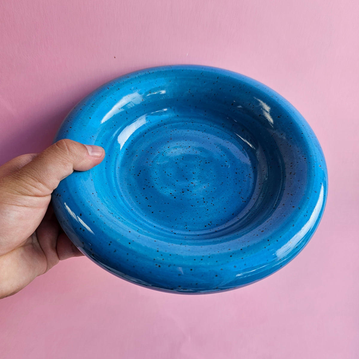 TROPICAL BLUE BUBBLE PLATE
