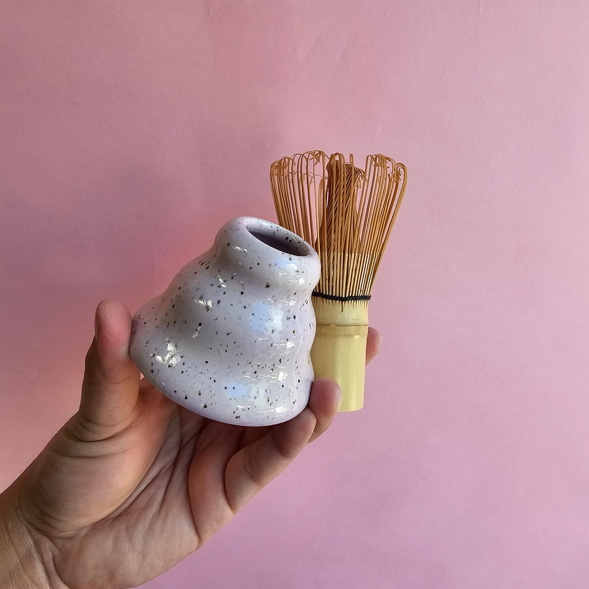 RICE SPECKLED MATCHA WHISK HOLDER
