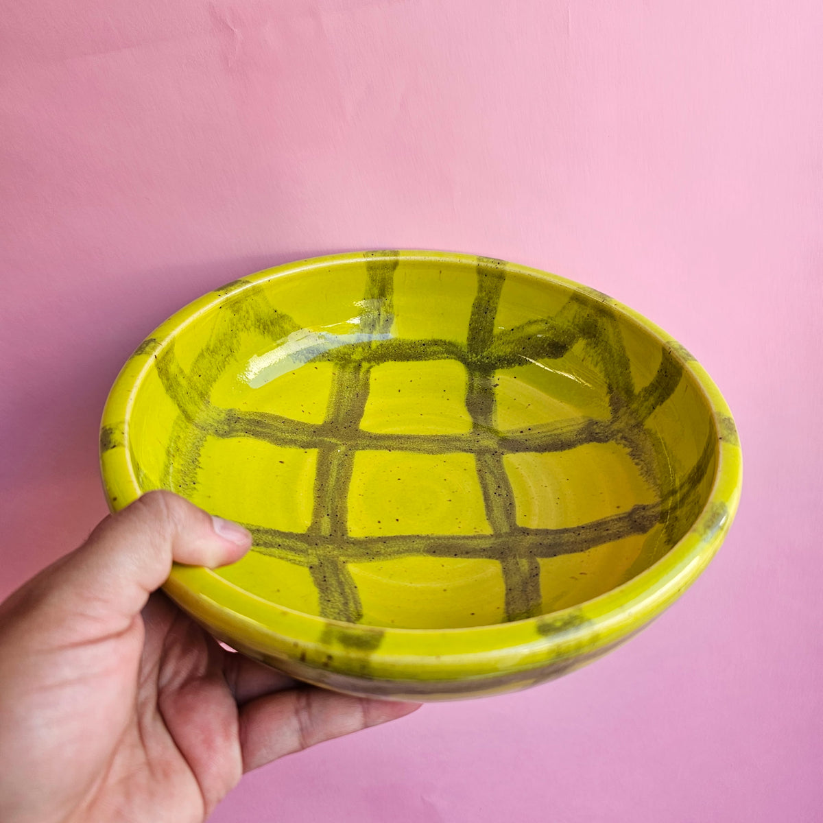 EDEMAME PLAID PLATE BOWL