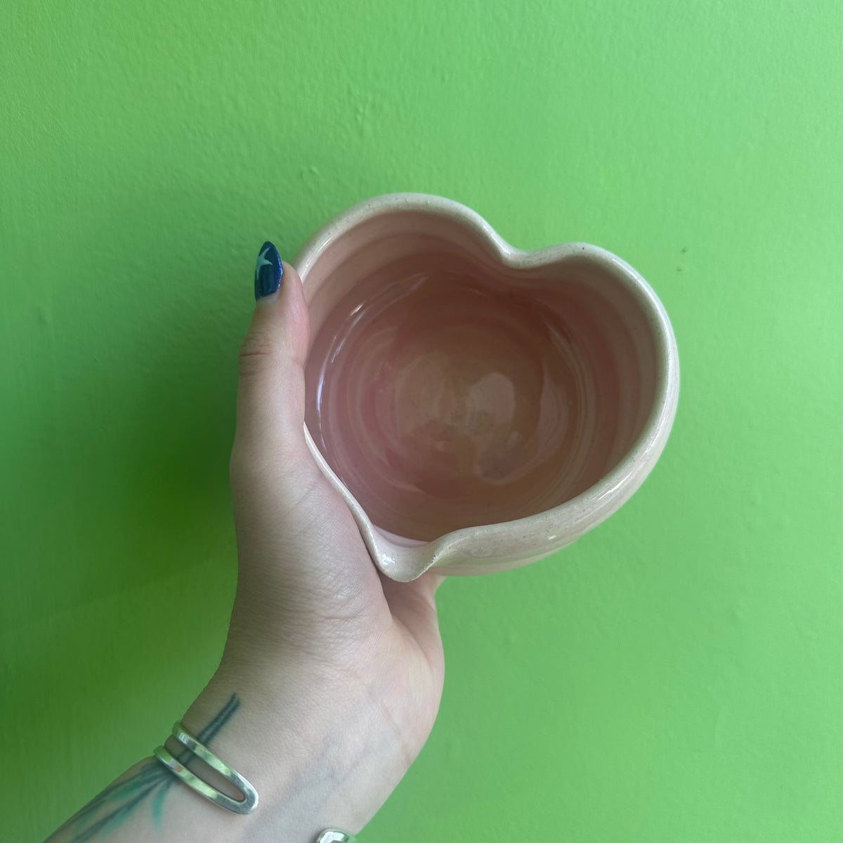 PUFF PINK HEART MATCHA BOWL!