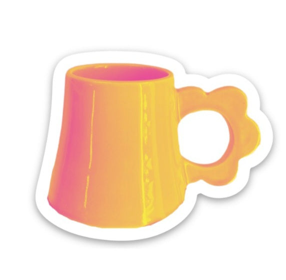 MANGO DAISY MUG STICKER SMALL