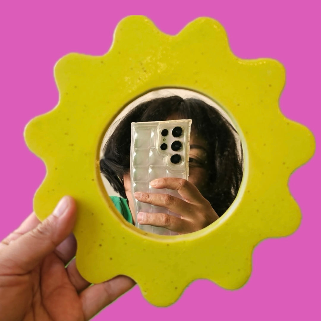 CHARTREUS SPECKLED SQUIGGLE MIRROR *